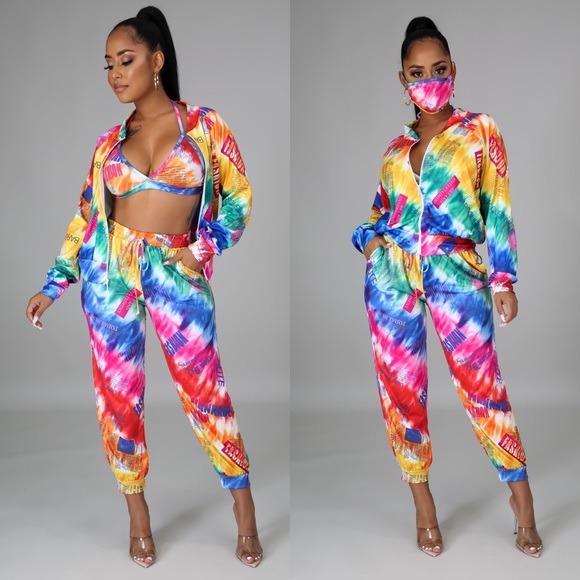 4pc Gorgeous Jogger Set (S-XL) - Picture 1 of 4